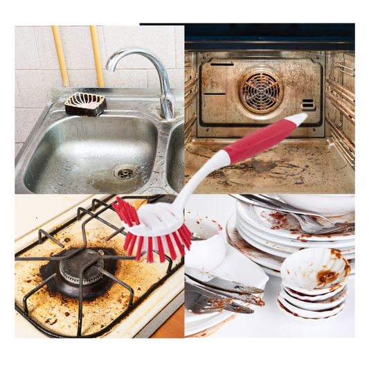 Cepillo de Doble Cara Escobilla Redondo Lavavajilla Multiusos 45cm