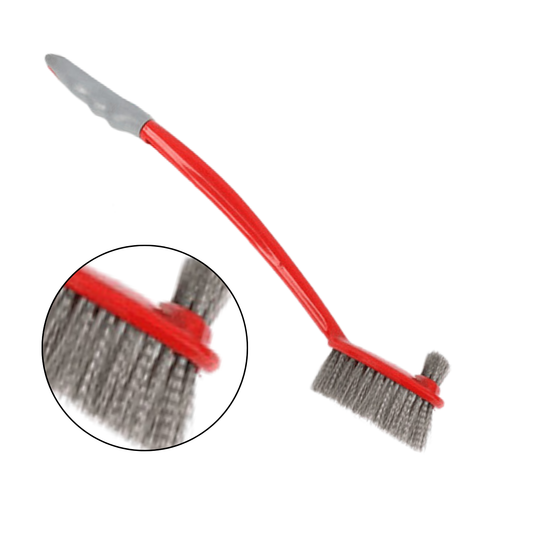 Escobilla Limpieza de Baño Doble Cepillo 44cm