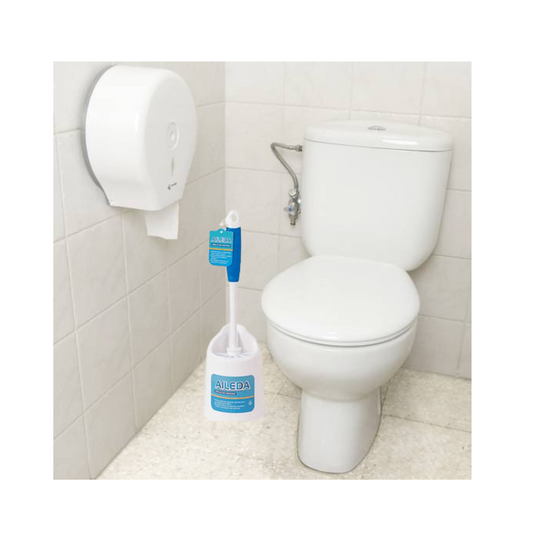 Cepillo Escobilla Plástico con Doble Cerda Angular para Inodoro