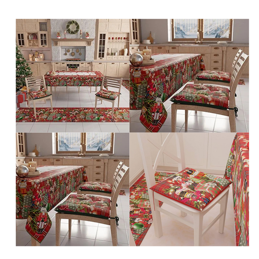 Cojín Cuadrado para Silla Diseño Navideño 34x34cm