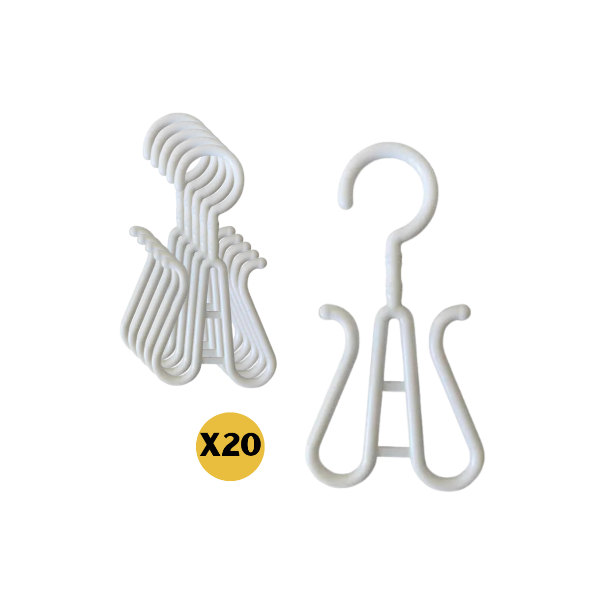 Pack de 20 Colgadores Exhibidor Percha Chalas Zandalias Venzhop