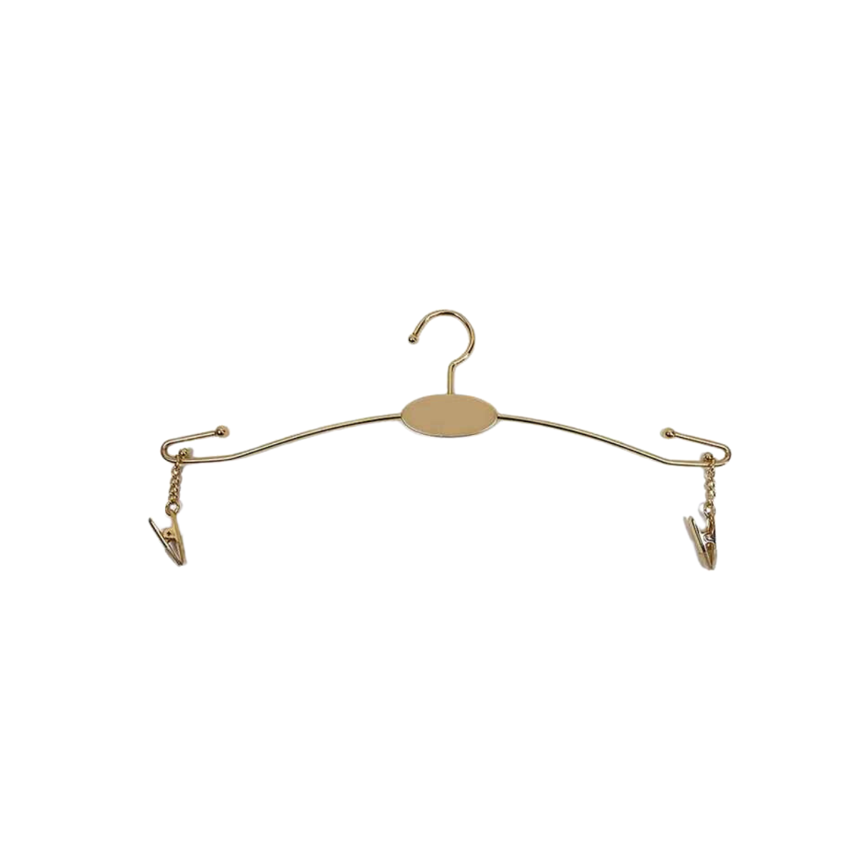 Colgador de ropa Percha Lencería de dama Color Oro Pack 10 unidades