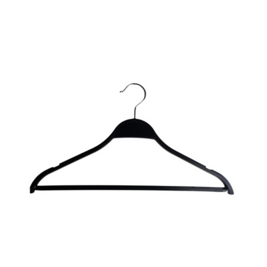 Colgadores de plástico Antideslizante Negros para Polera