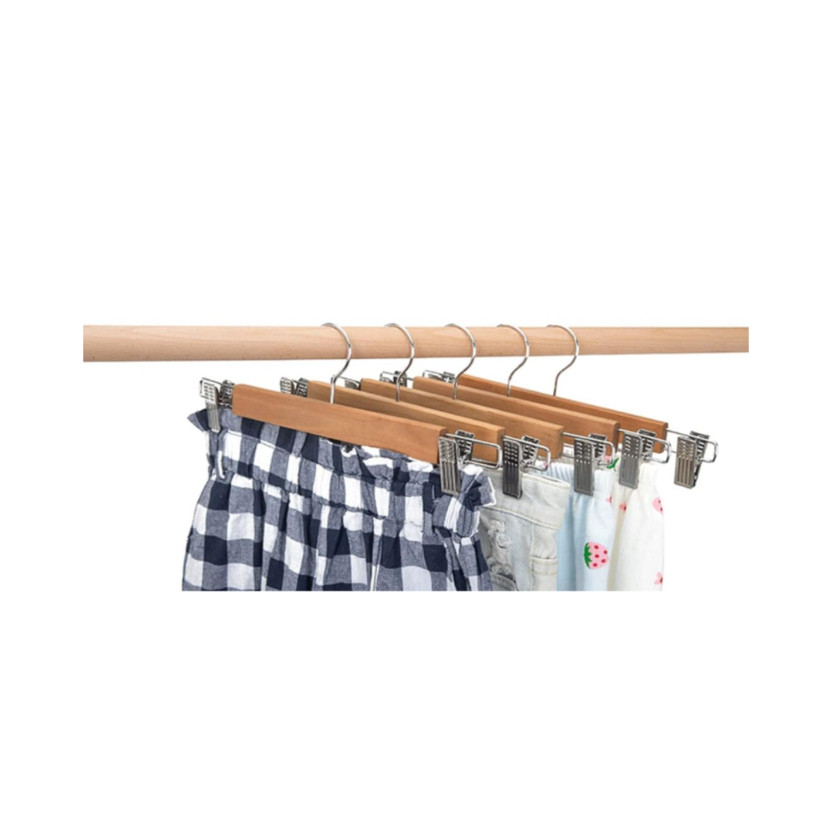 Colgadores De Ropa Madera Para Pantalón Perchas