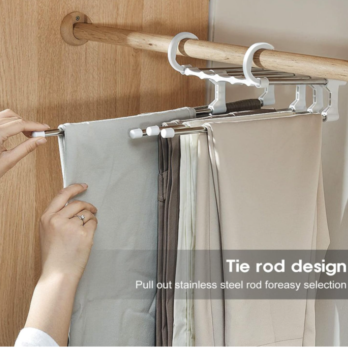 Colgadores de ropa Mágicos Plegables 5 En 1 Pantalón perchas