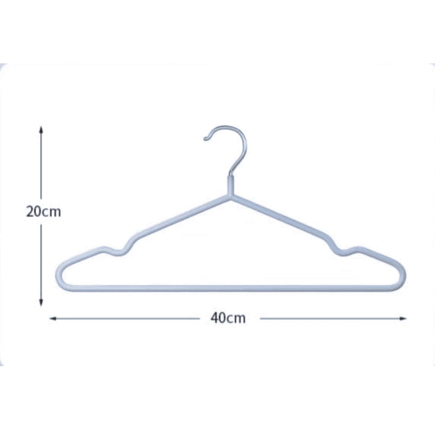 Colgador De Ropa Perchas Forrado En Goma antideslizante