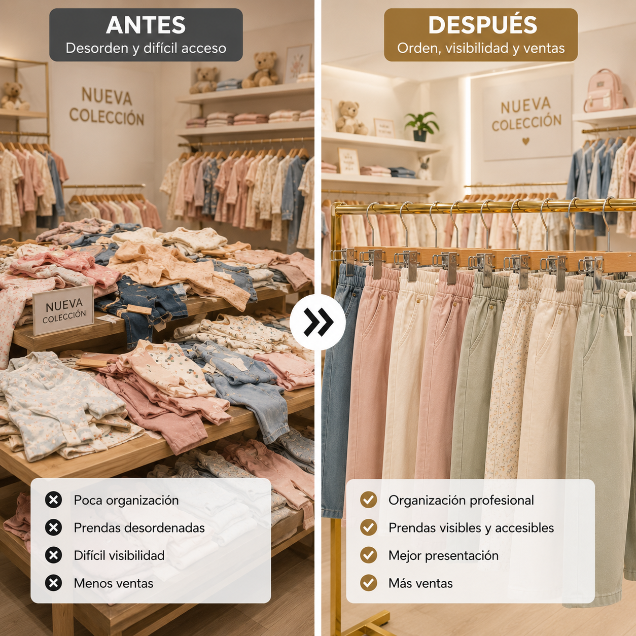 Colgador Infantil de Madera con Pinzas Antideslizantes niños