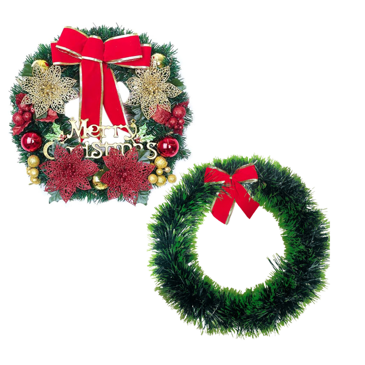 Corona de Navidad Decoración Puertas y Pared