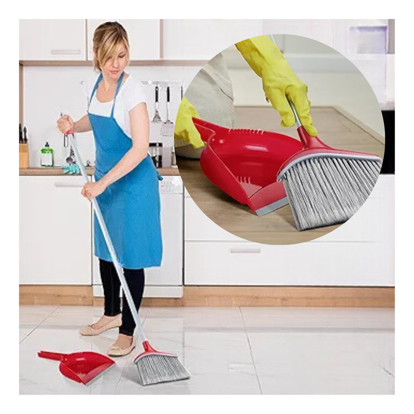 Escoba y Recogedor de Basura