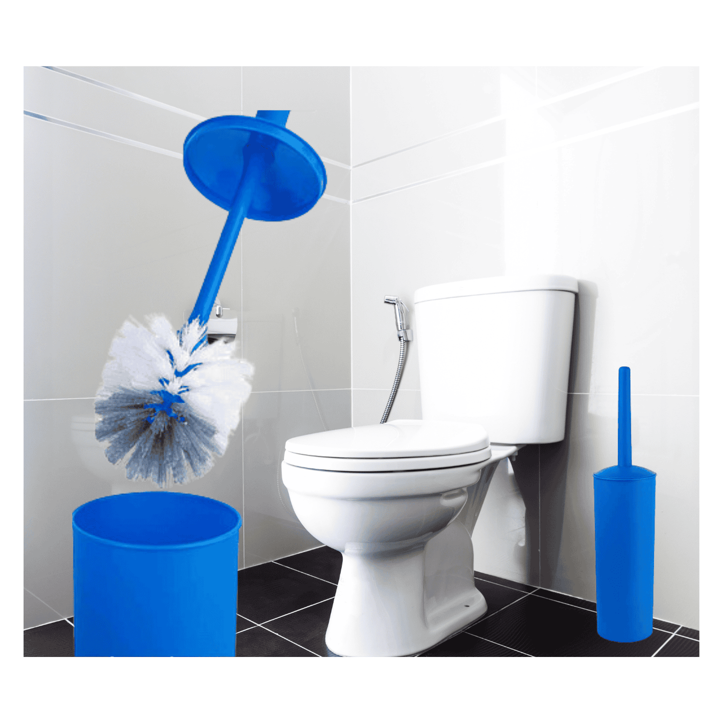 Cepillo Escobilla Limpieza de Inodoro con Base Wc