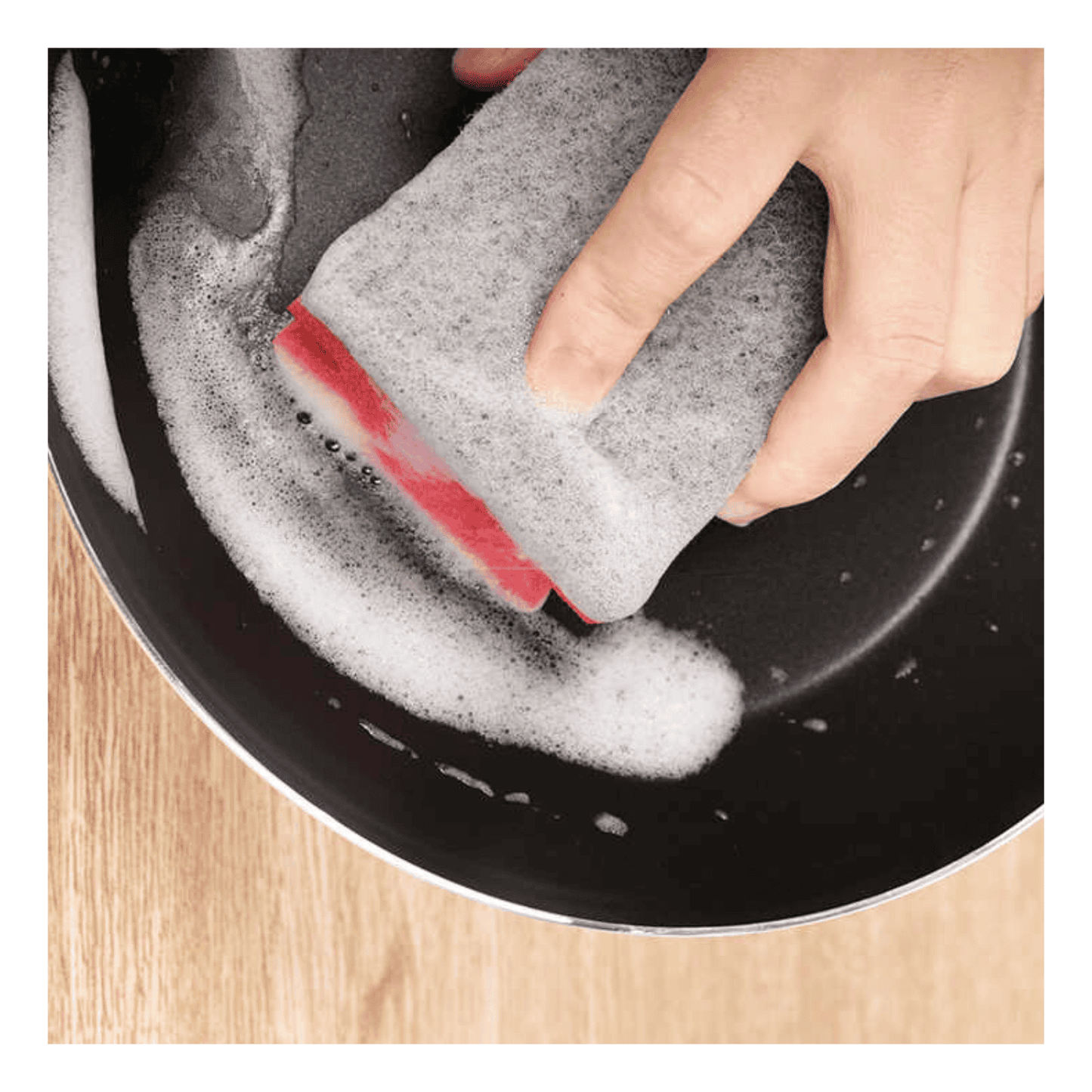 Set de 3 Esponjas para Fregar con Fibra Abrasiva