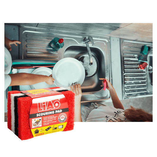 Estropajo Abrasivo Resistente 4piezas