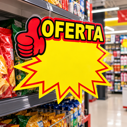 Etiquetas Grandes de Oferta para Precios 22 x 30 cm