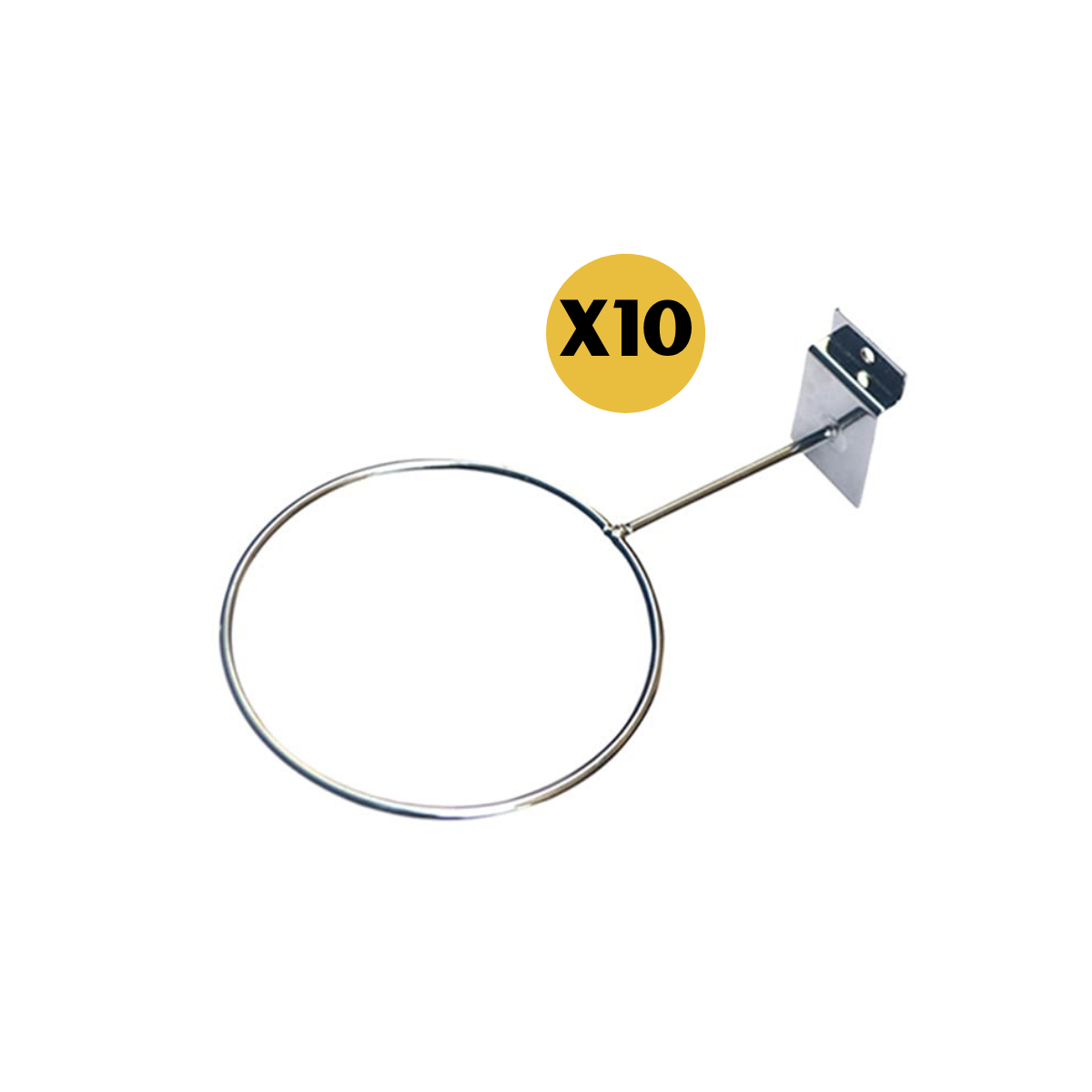 Pack de 10 Exhibidor de Pelotas para Panel Rack Ranurado Venzhop