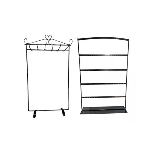 Pack Exhibidor Grande De Metal Negro para Aros Cadenas Collares Venzhop