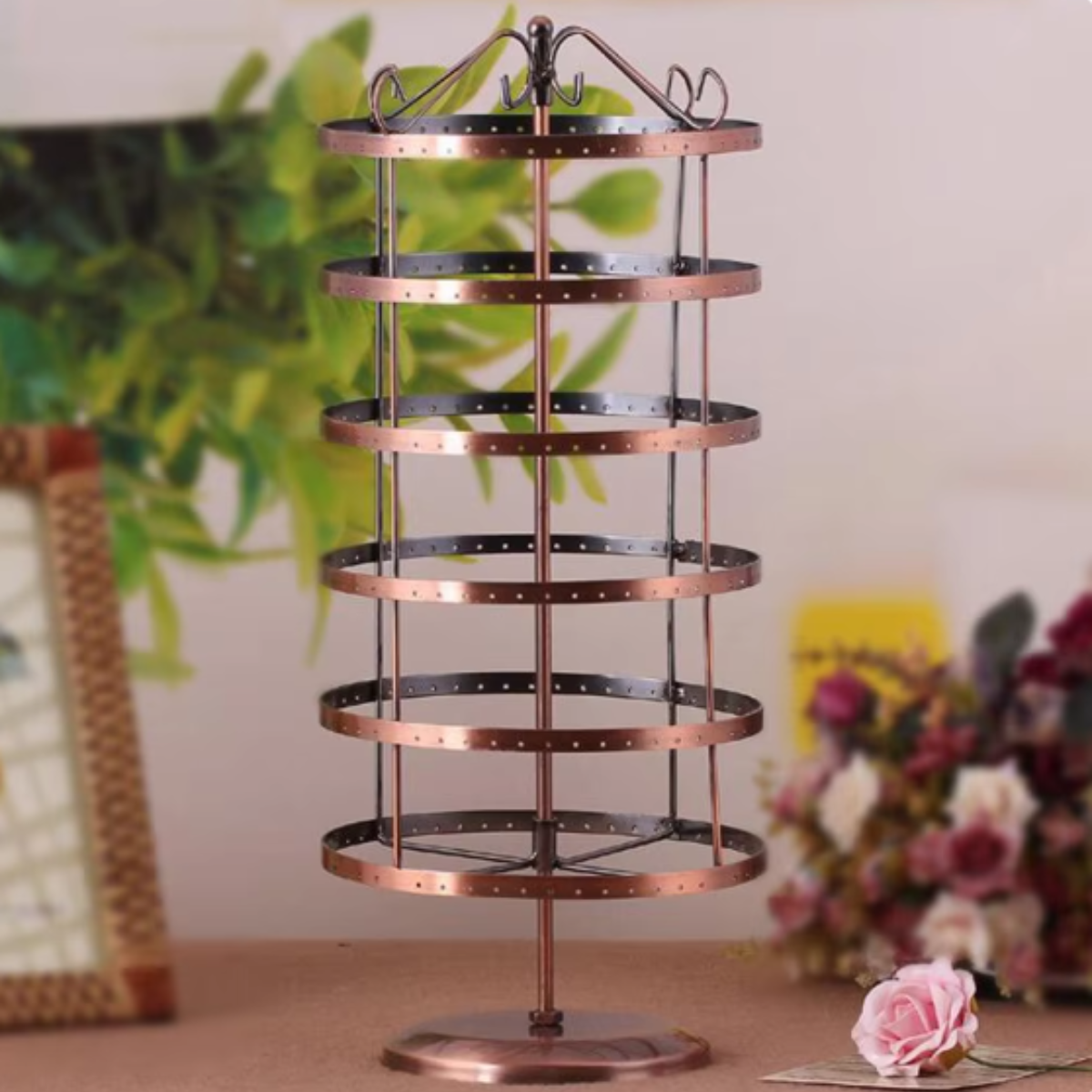 Exhibidor De Joyas Giratorio 144 Pares De Aros