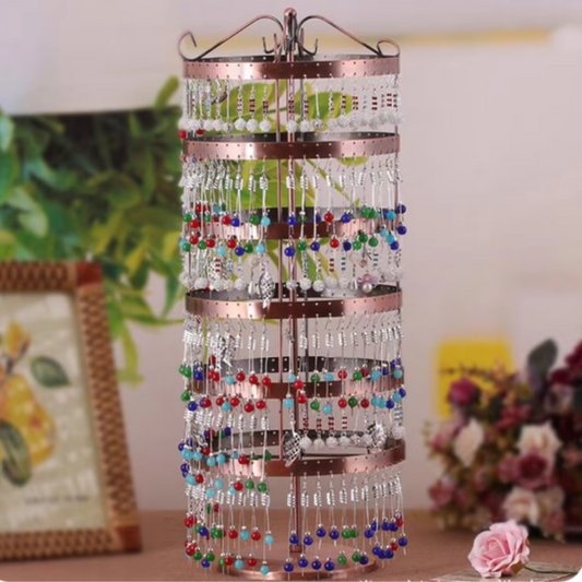 Exhibidor De Joyas Giratorio 144 Pares De Aros