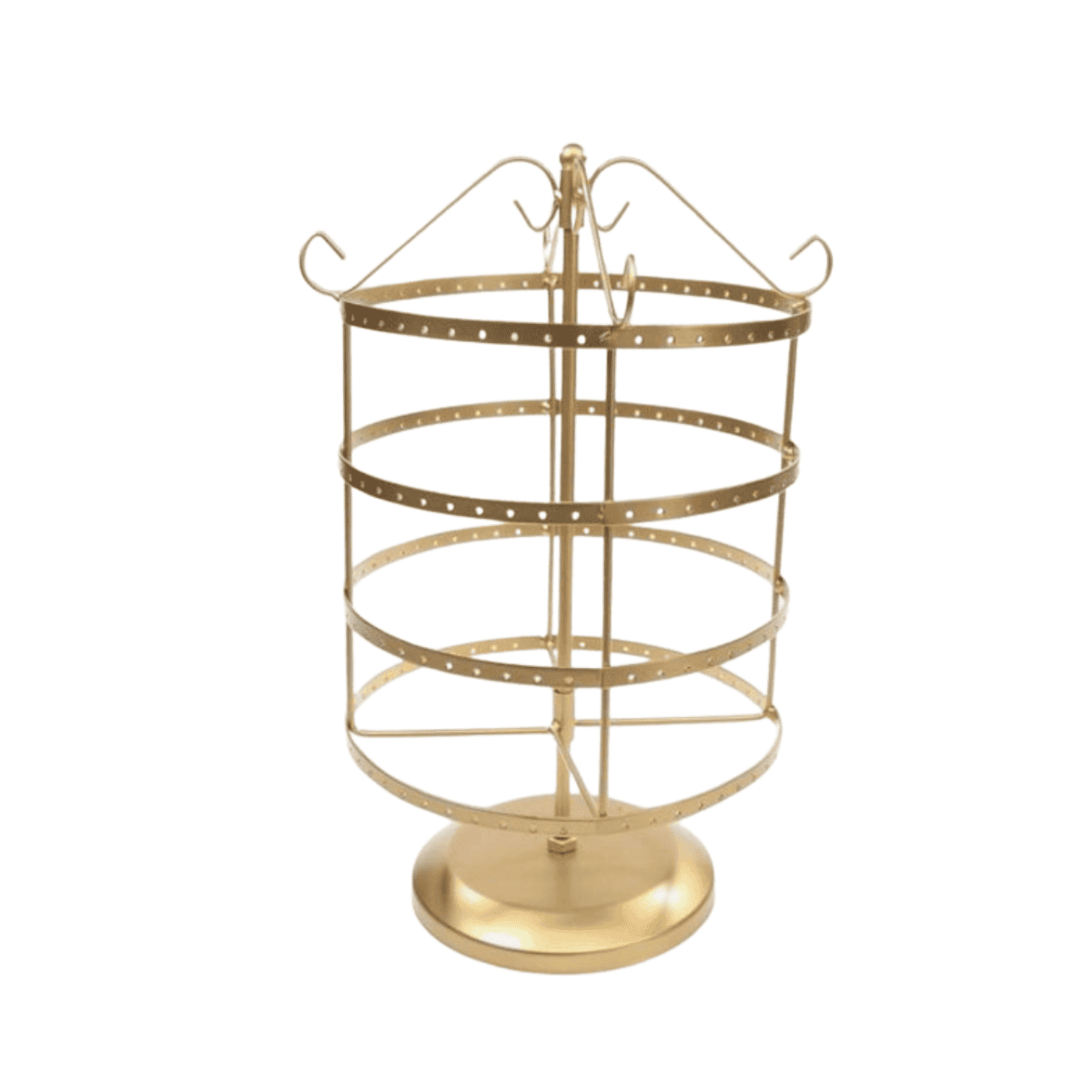 Exhibidor De Joyas Metal Giratorio 70 Pares De Aros