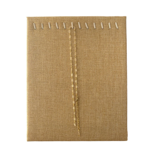 Exhibidor Collares Cadenas de Tela Lino Beige