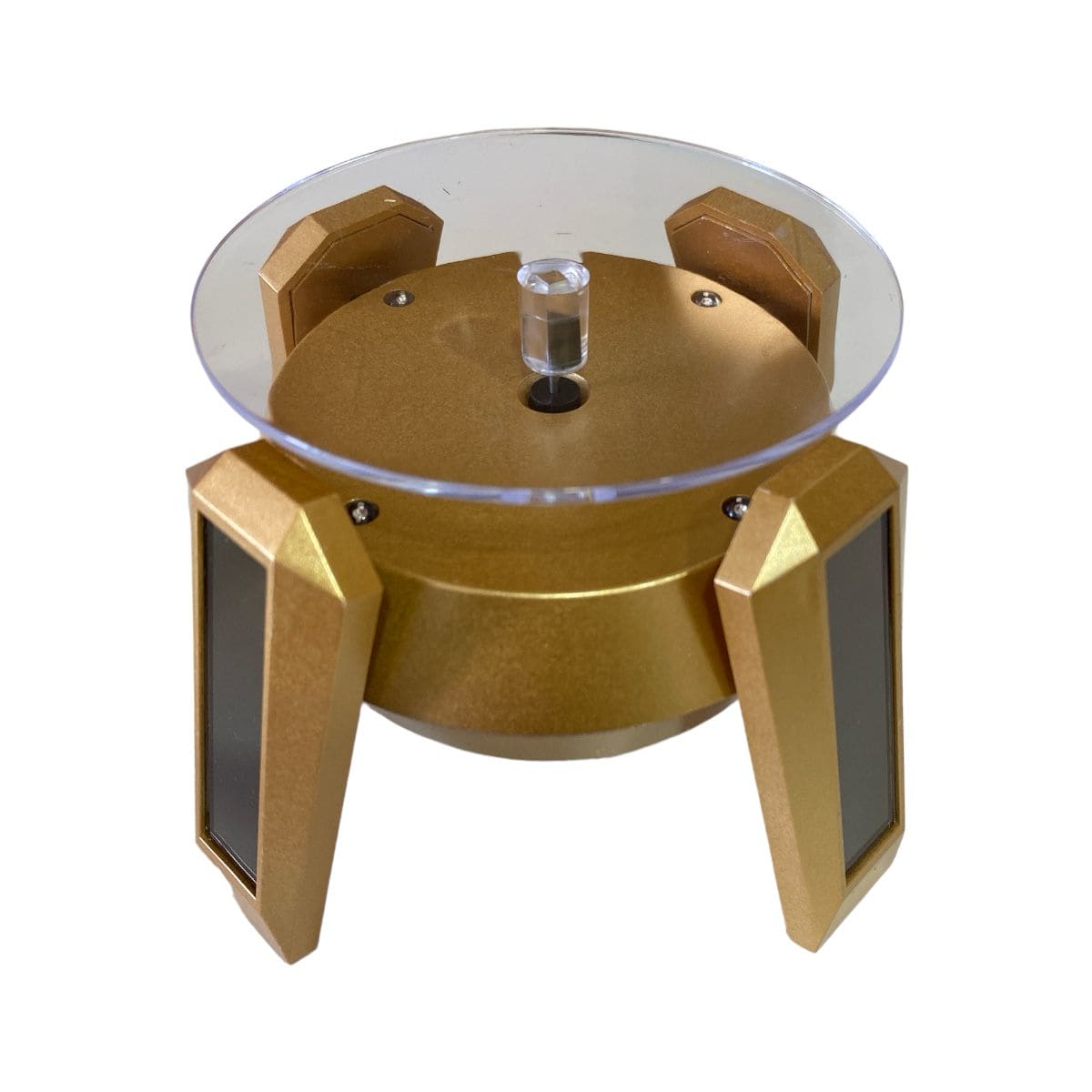 Exhibidor Mostrador Soporte Giratorio Portatil Bandeja Joyas Solar