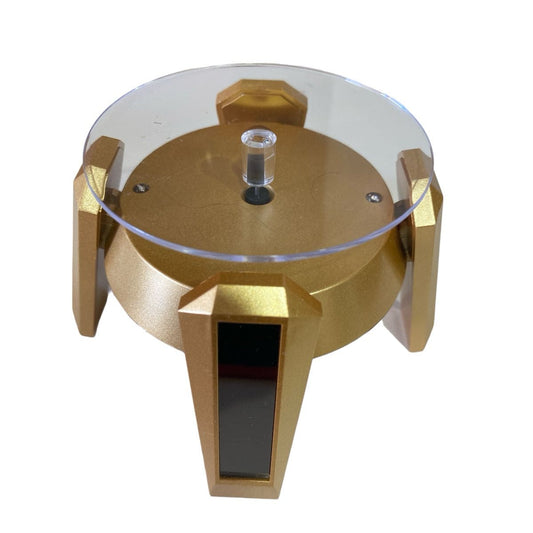 Exhibidor Mostrador Soporte Giratorio Portatil Bandeja Joyas Solar