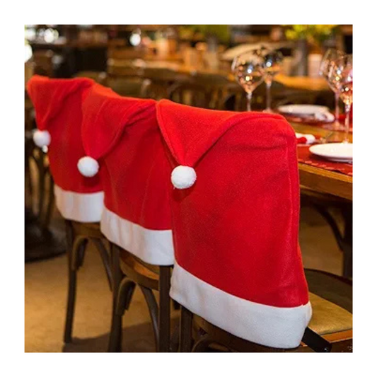 Fundas Cubre Sillas Decorativas Navideñas Gorro Viejo Pascuero