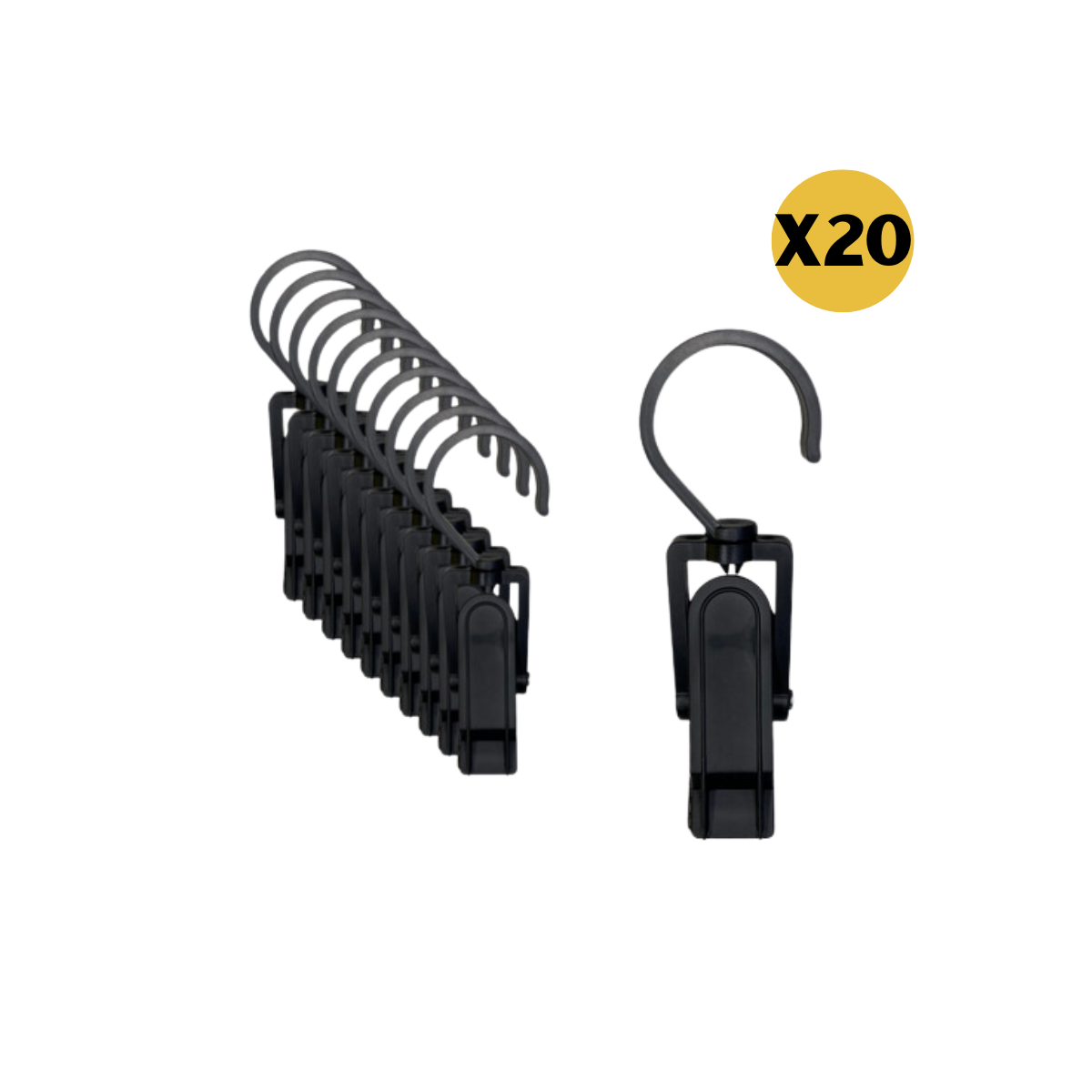 Ganchos Colgadores Plástico Perrito Pinzas