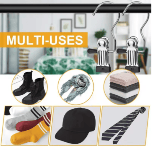 Gancho pinza metal inoxidable pinza giratoria