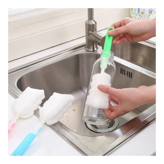 Cepillo Limpia Botella Vasos Tazas Variedad de Colores