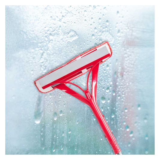 Limpiador de Ventana Doble Uso Trapero Microfibra y Escurridor de Mano