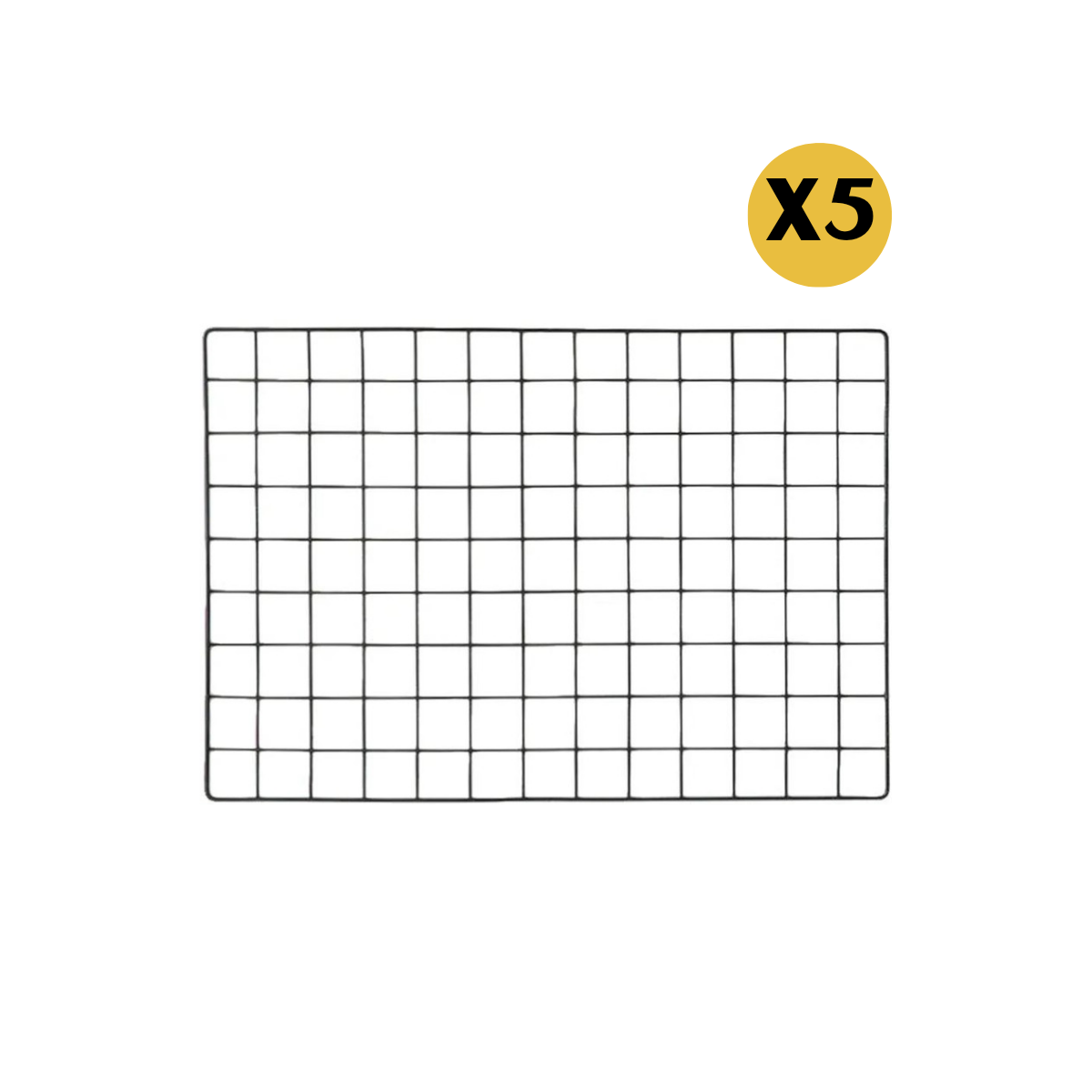 Malla O Rejillla 1mt x 75 cm Para Colgar Ganchos Feria Blanca