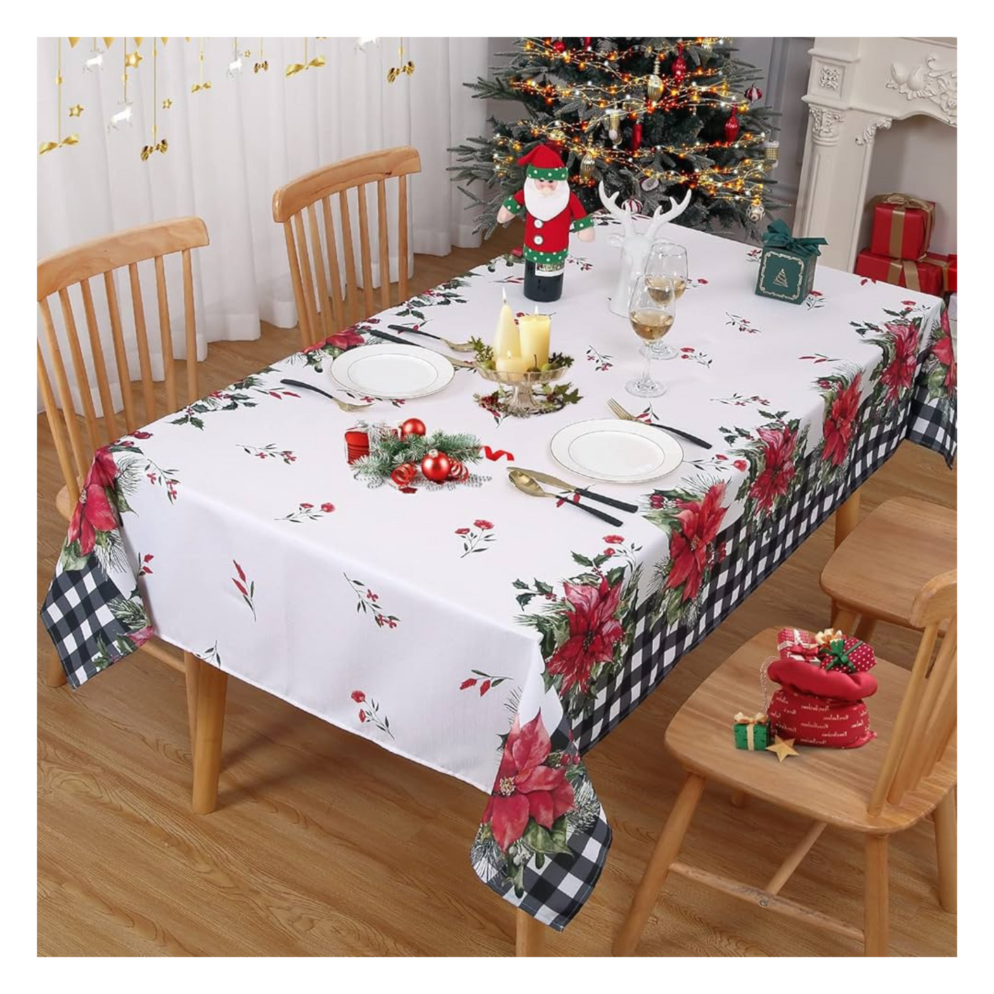 Mantel Navideño Antimanchas 150x220cm Variedad de Diseños