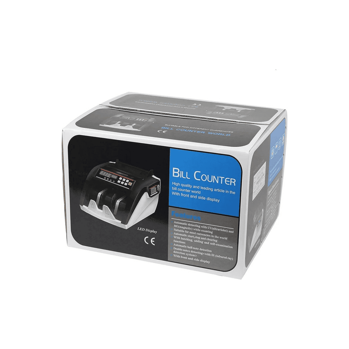 Contador Automático de Billetes Pantalla LED Detector de Billetes Falsos