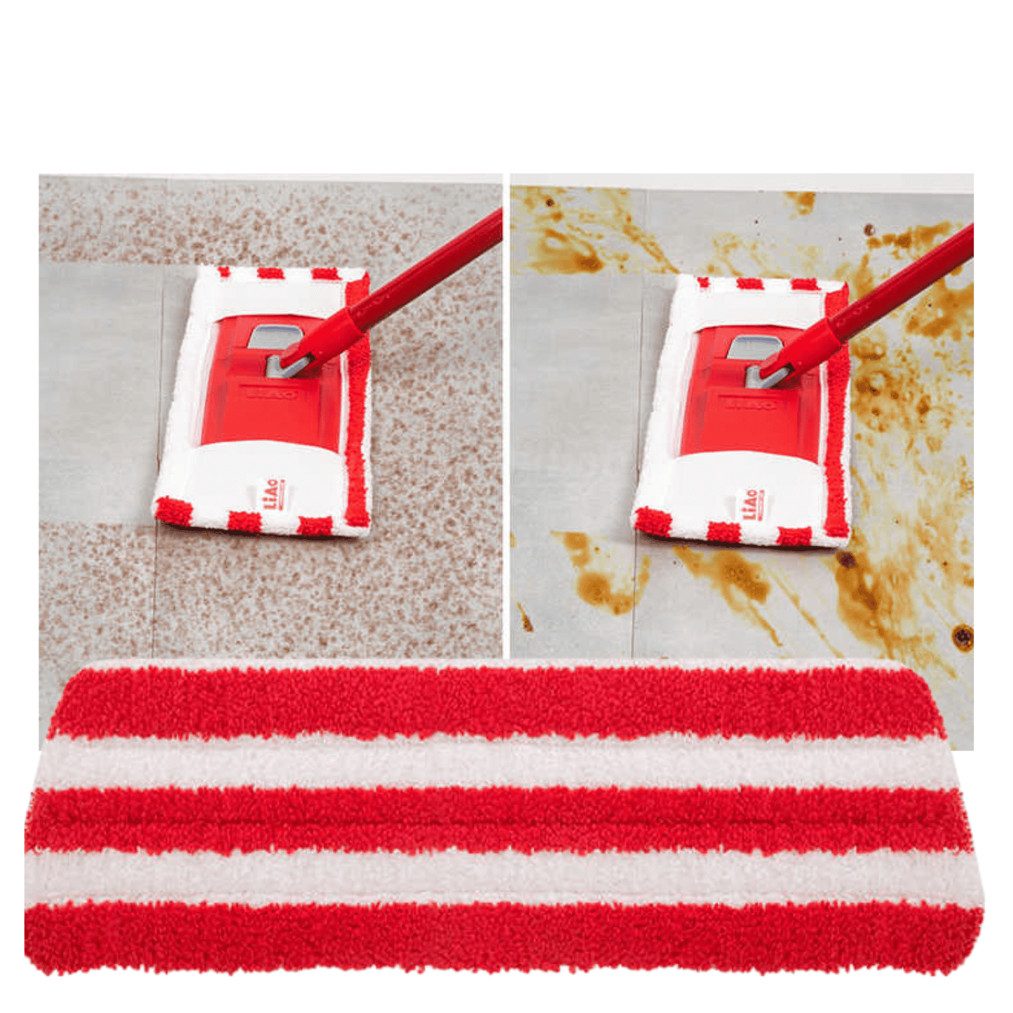 Recambio Mopa Trapero Cabezal de Repuesto Microfibra 40x12.5cm