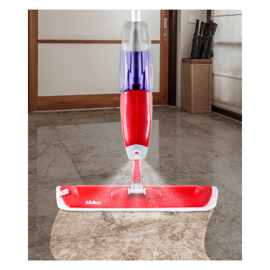 Set Mopa Trapeador con Rociador, Plumilla Limpiador de Ventanas y Raspador de Suciedad