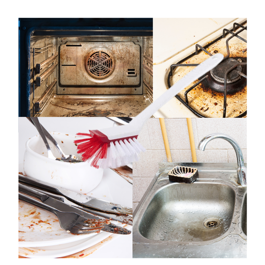 Cepillo Lavaloza Multifunción en Limpieza de Cocina 24.5cm