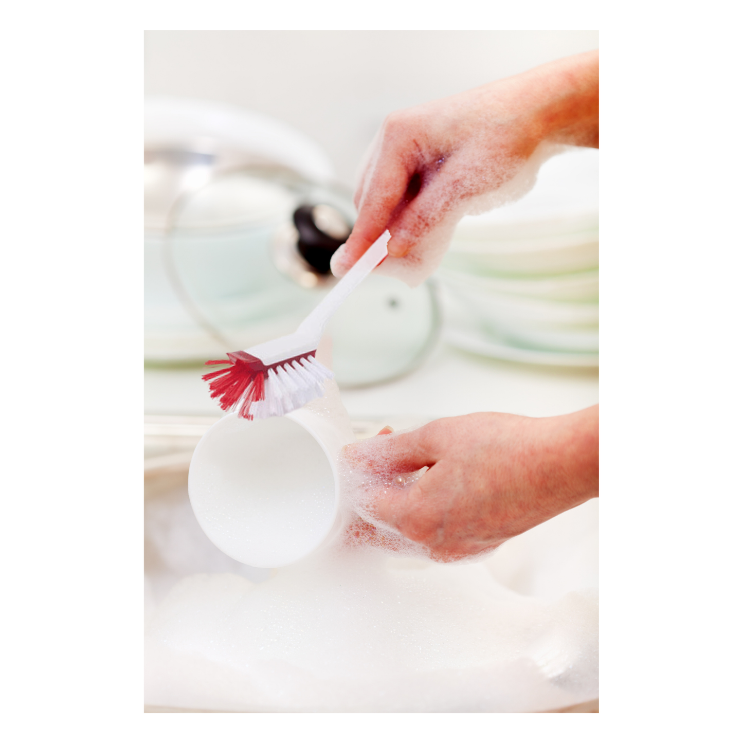 Cepillo Lavaloza Multifunción en Limpieza de Cocina 24.5cm