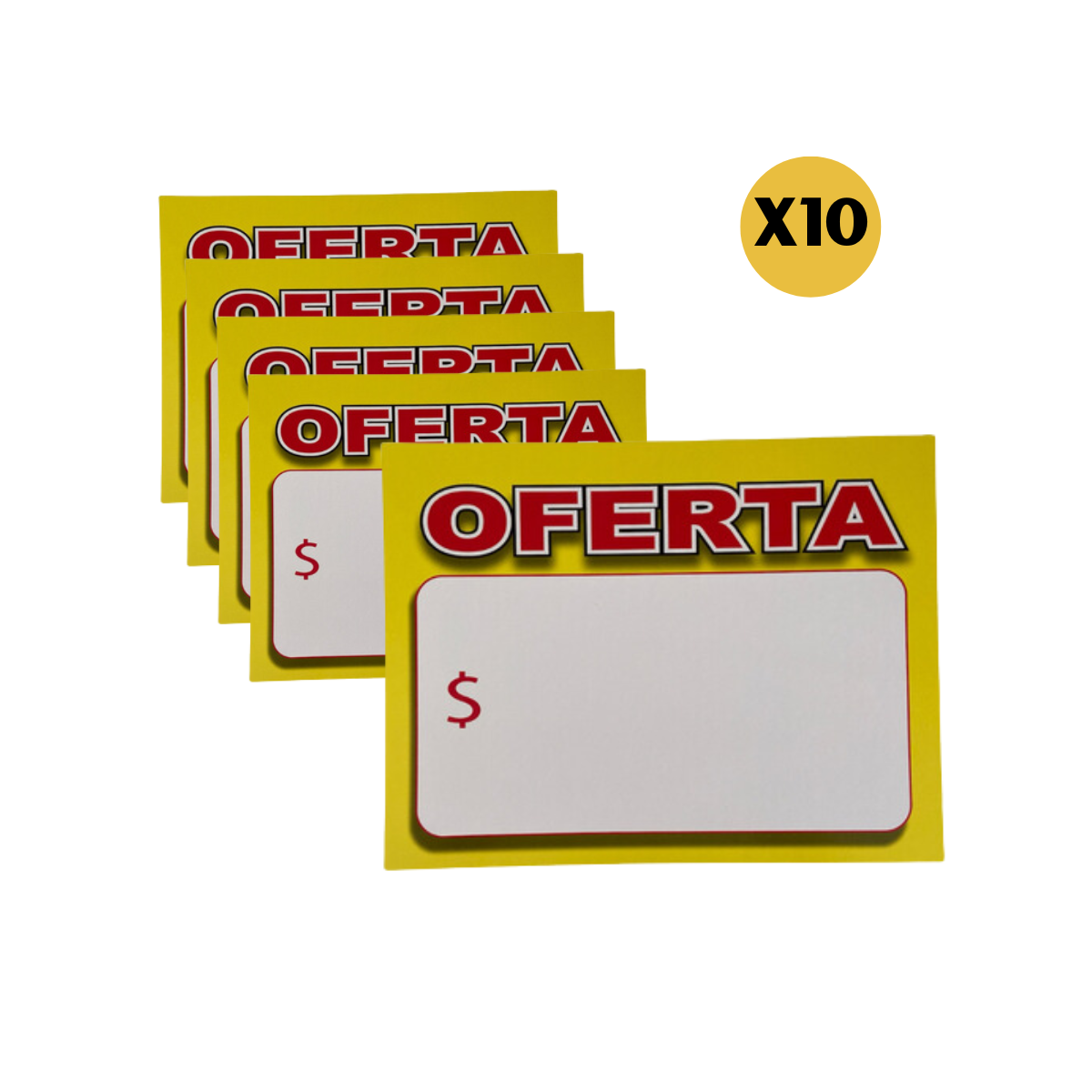 Etiquetas de Cartón para Precios Oferta 20 x 26cm
