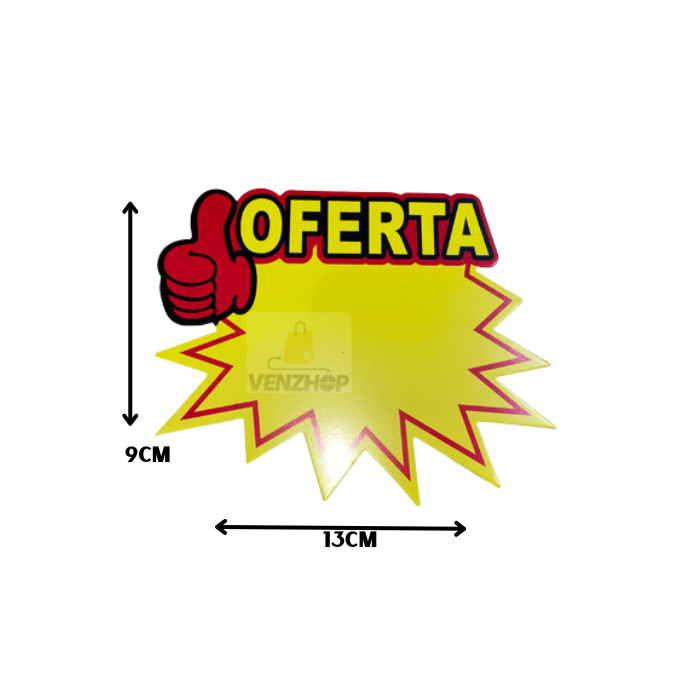 Etiquetas De Cartón Para Poner Precios Oferta 9x13Cm