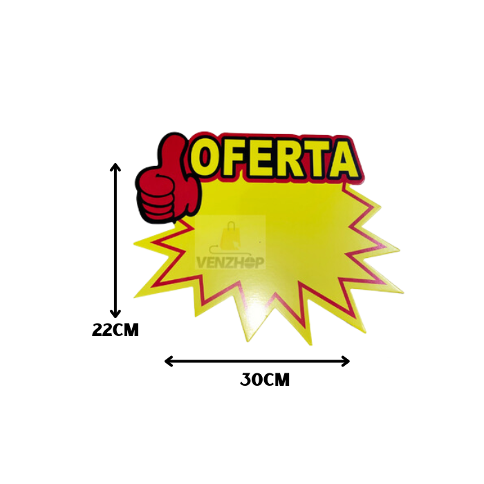 Etiquetas Grandes Oferta De Cartón Para Precios 22X30cm