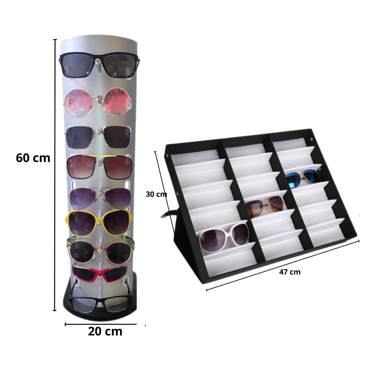 Pack 2 Exhibidoresorganizadores Mostradores De Lentes O Gafas