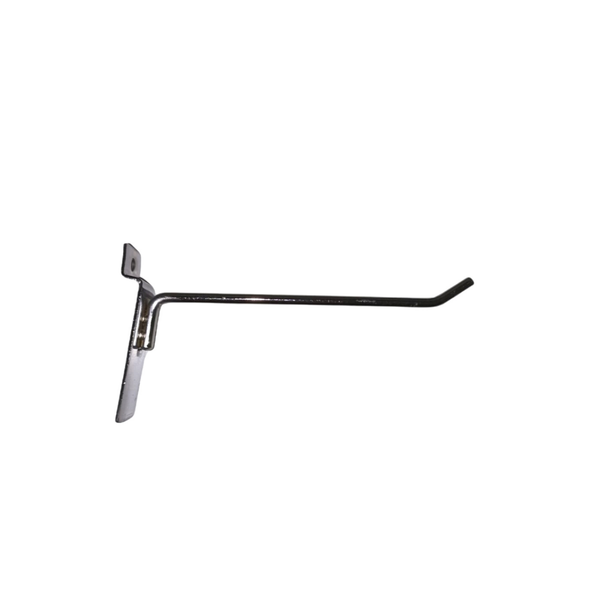 Gancho Metal Cromado para Panel Rack Ranurado 15cm