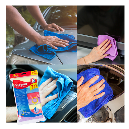 Paños de Microfibra Multiusos para la Limpieza 8piezas