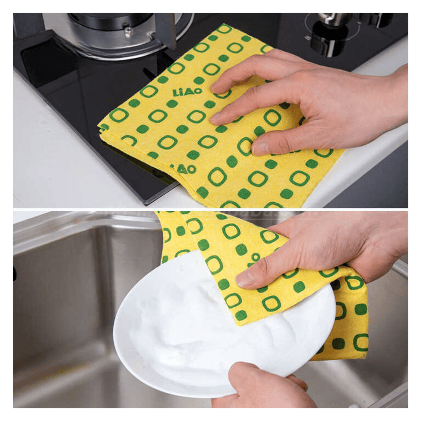 Paño Esponja Limpieza Multiusos Absorbente 3pcs