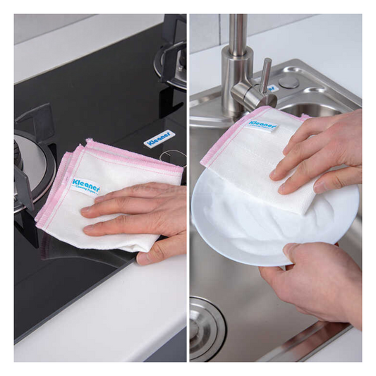 Paños De Cocina Kleaner Suaves Quitar Polvo Limpieza Total 30x30cm 3Piezas