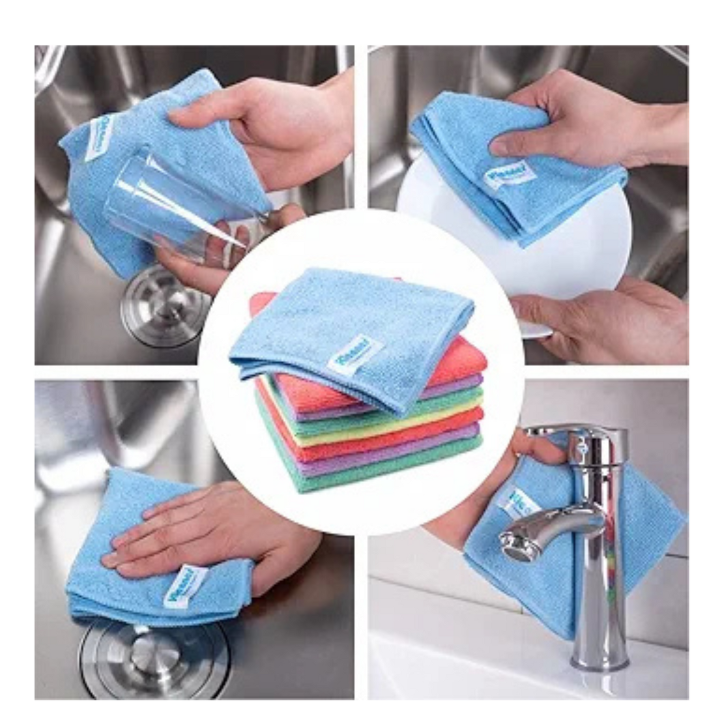 Paño de Microfibra Multiuso para la Limpieza Super Absorbente 3 piezas