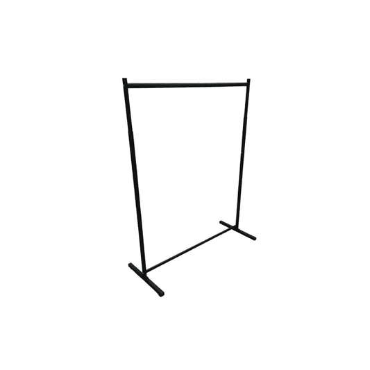 Perchero de ropa exhibidor cuadrado Ajustable Metal negro TZ-090