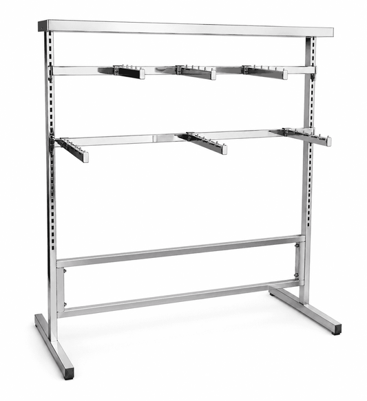 Perchero De Metal Exhibidor Con Barras Y Soportes Ajustable