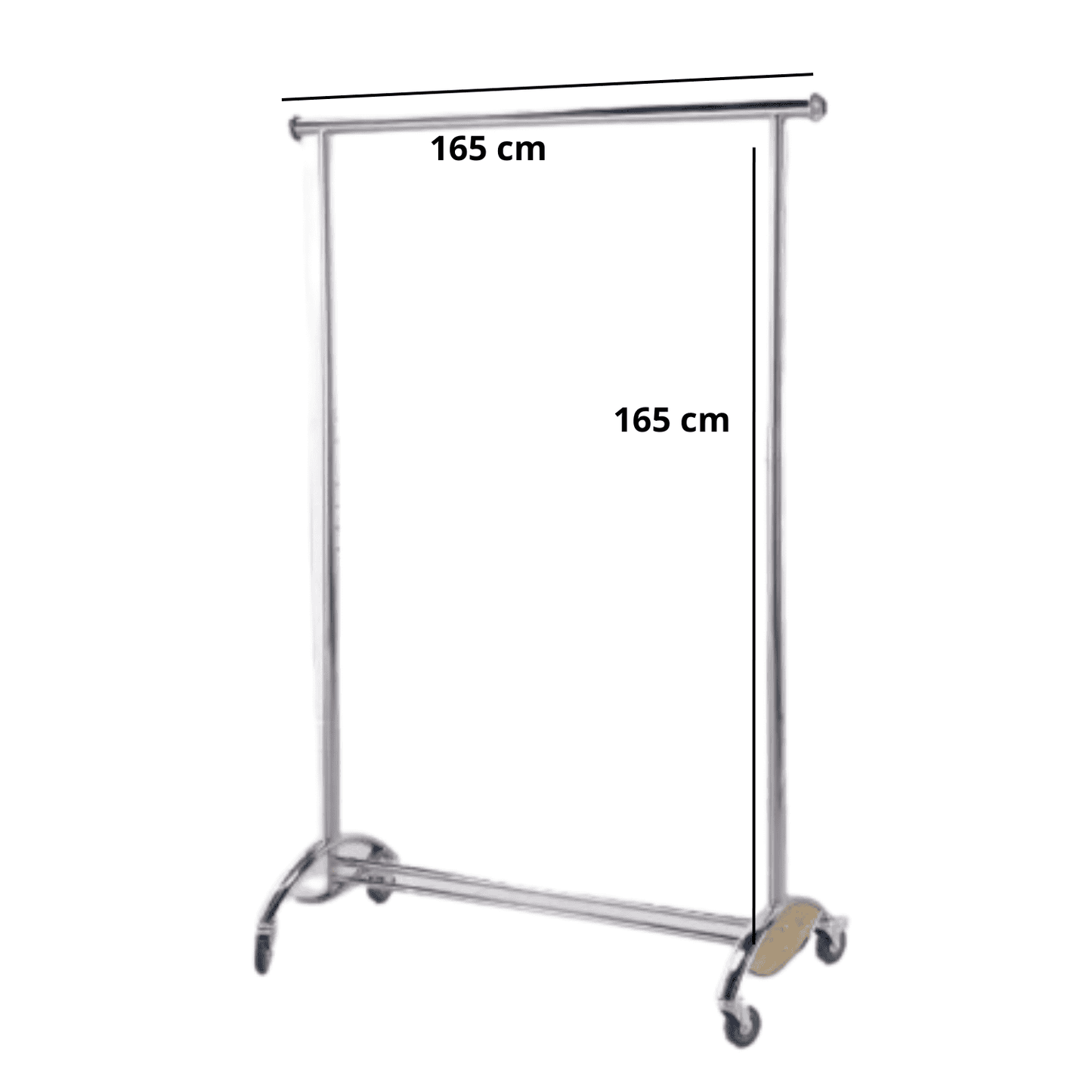 Perchero de ropa Colgador exhibidor extendible Metal Con Ruedas