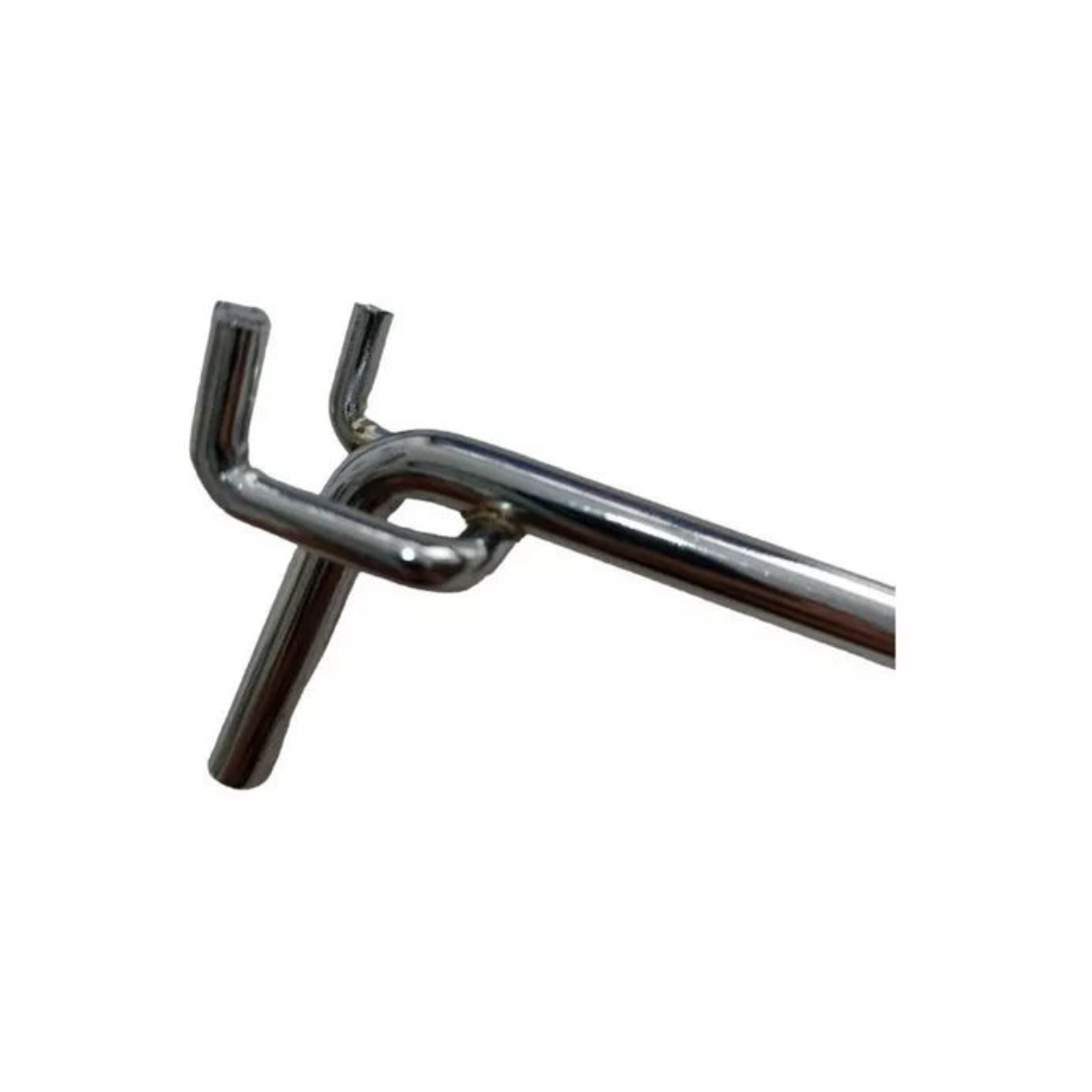 Gancho Metal Cromado para Panel Perforado de 40cm